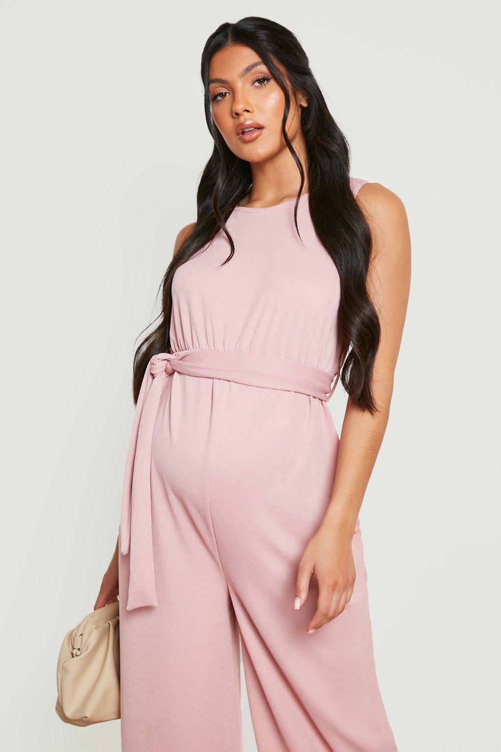 Pink store jumpsuit maternity